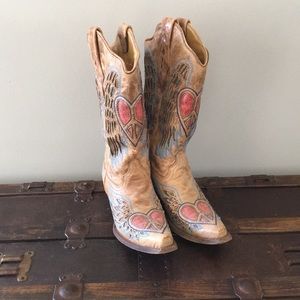 CORRAL Heart Angel Wing Cowgirl Western Boot